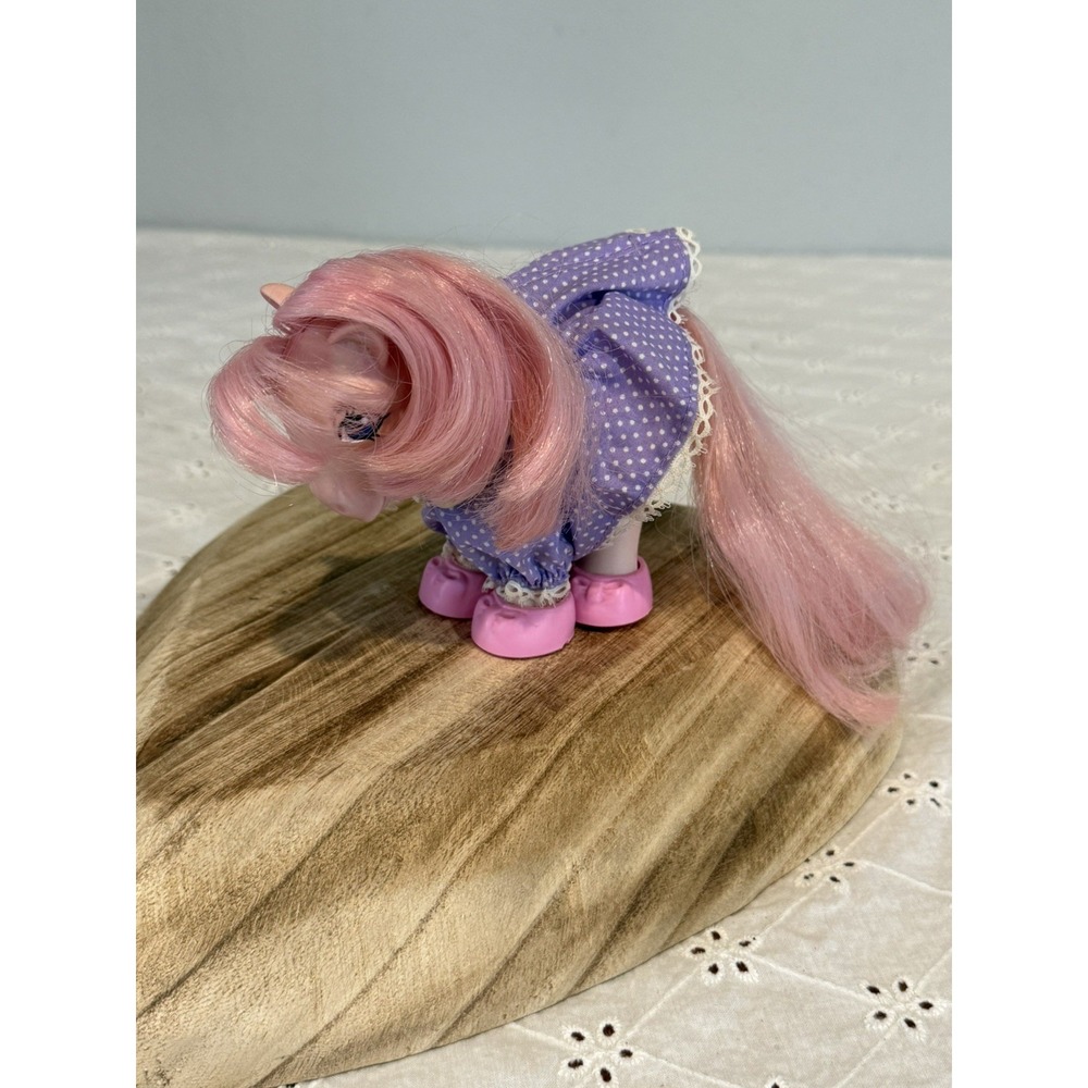 G1 1982 My Little Pony Cotton Candy In "Party Time" Pony‎ Wear Dress And Shoes - Picture 4 of 16
